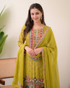 Liha Fashion - Green Muse Mirror Handwork Suit