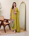 Liha Fashion - Green Muse Mirror Handwork Suit