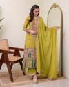 Liha Fashion - Green Muse Mirror Handwork Suit