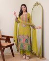 Liha Fashion - Green Muse Mirror Handwork Suit