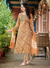 Seerat Vol 2 β Sand Brown Tribal Embroidered Kurti Set