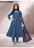 Gulabi Jaipur – Indigo Mosaic Charm | Cotton Anarkali Suit Set
