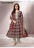 Gulabi Jaipur – Rust Maroon Medallion | Cotton Anarkali Suit Set